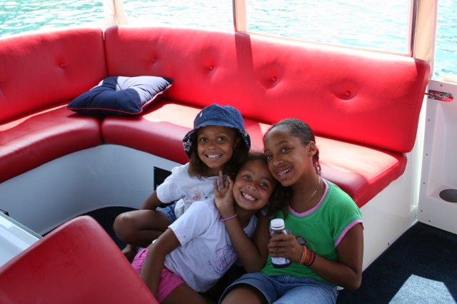 Eric Daughter,Jasmine,Jade and Suzie Daughter,Ariel on Cruzs boat , Le Reve.