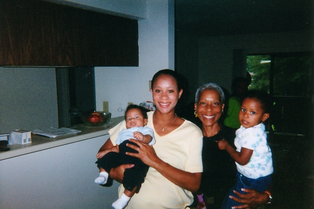 Philip(baby) Auntie Amber,Grandmama,Angela Smith and Little Makayla